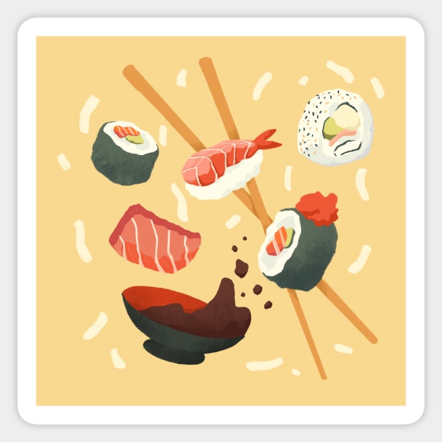 Sushi Sticker by arianis11